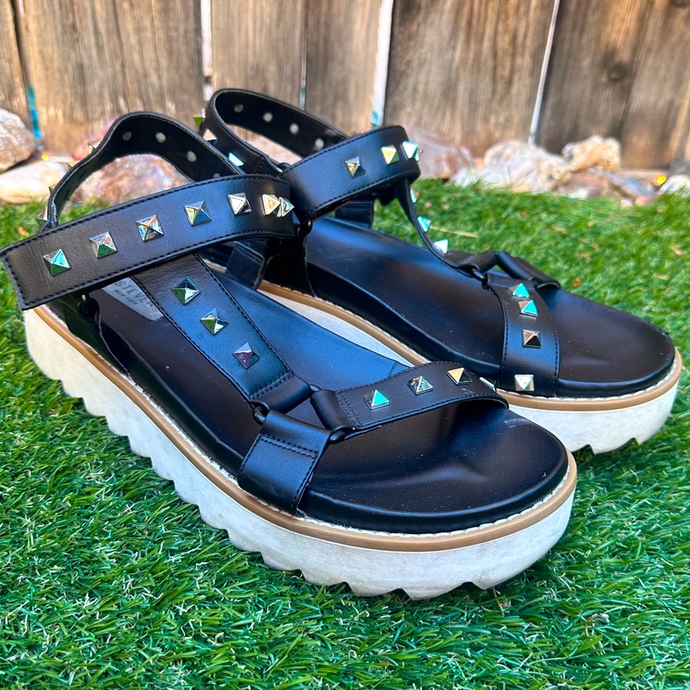 STEVEN Platform Studded Sandals